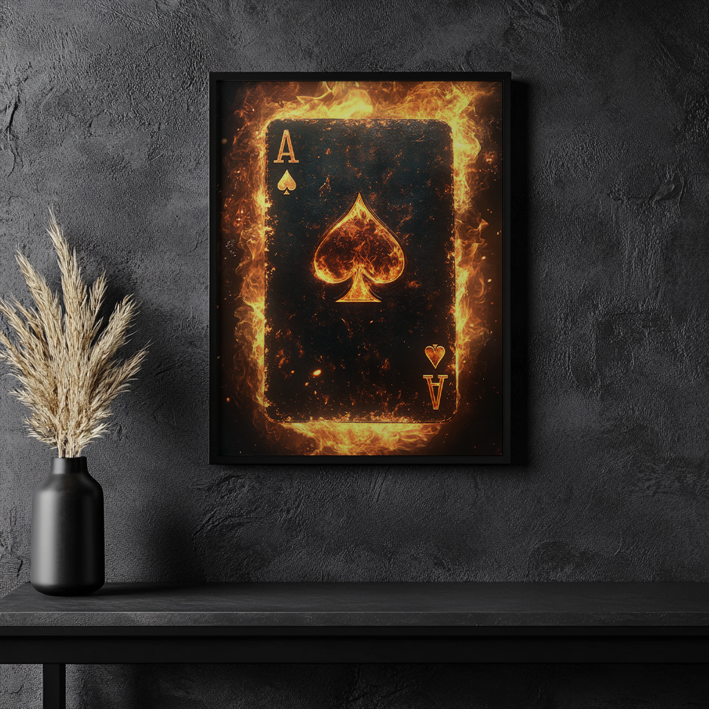 Ace of Fire canvas painting