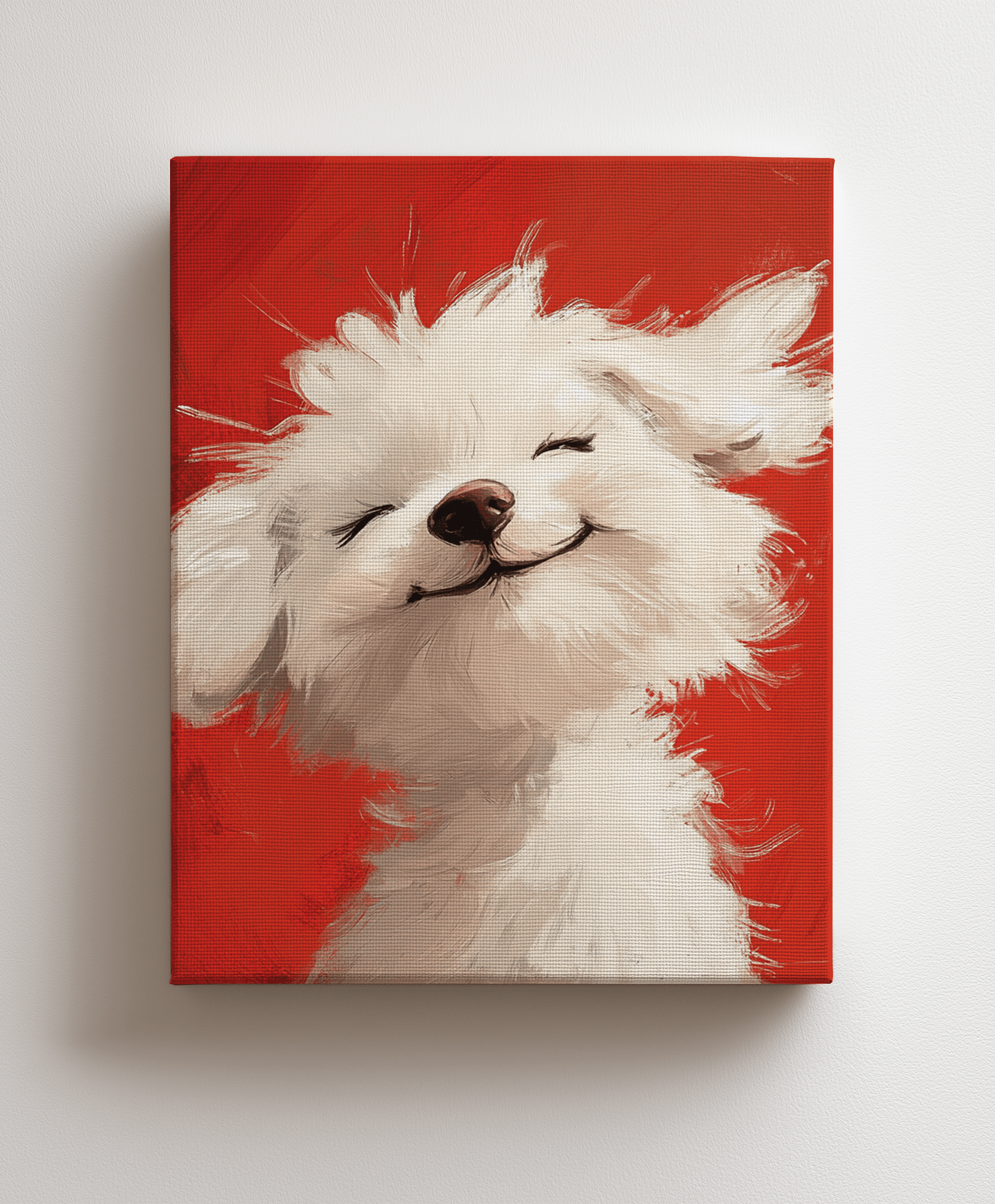 Canvas painting Adorable Fluffy Puppy