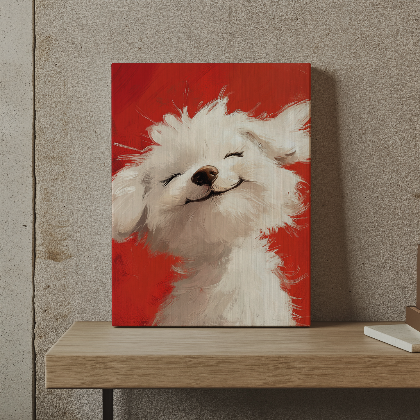 Canvas painting Adorable Fluffy Puppy