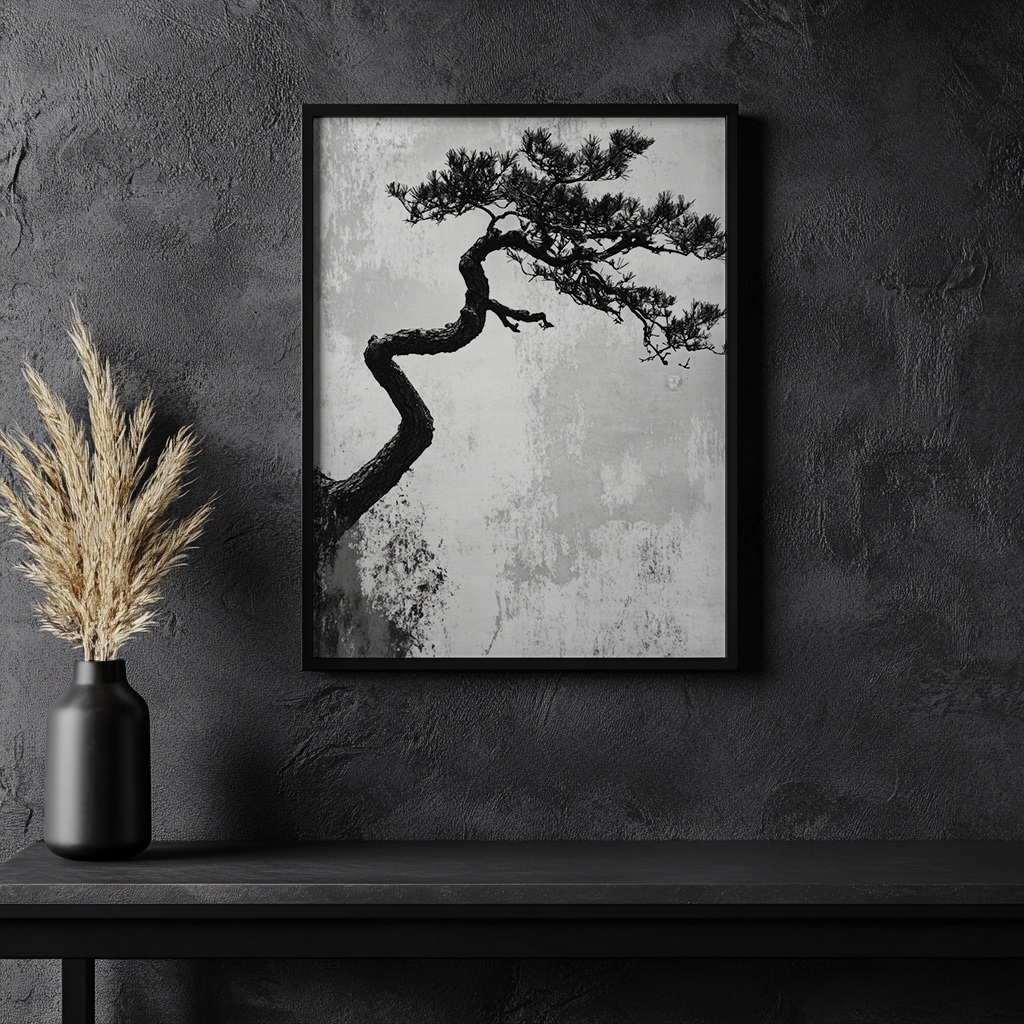 Tree Silhouette canvas painting