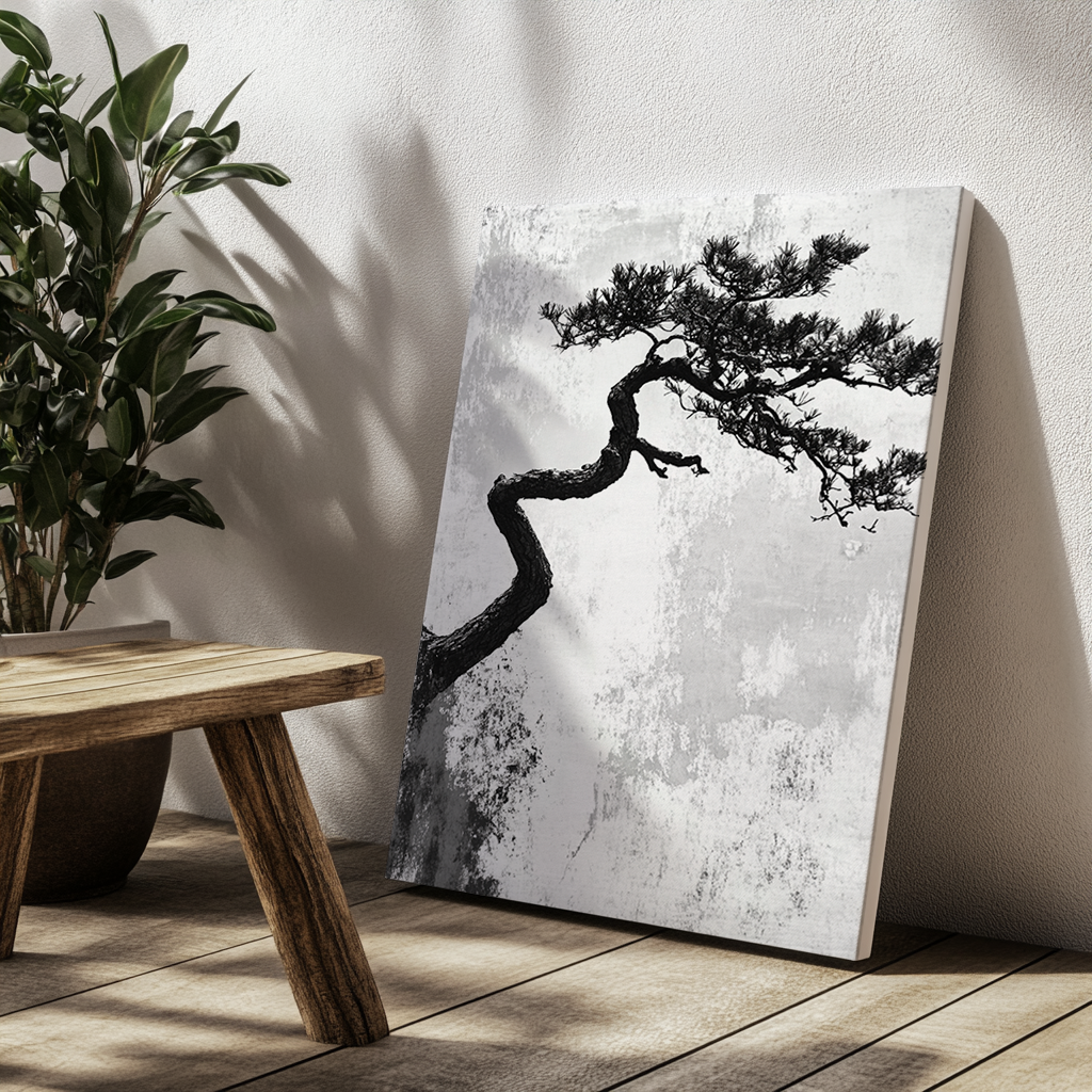 Tree Silhouette canvas painting