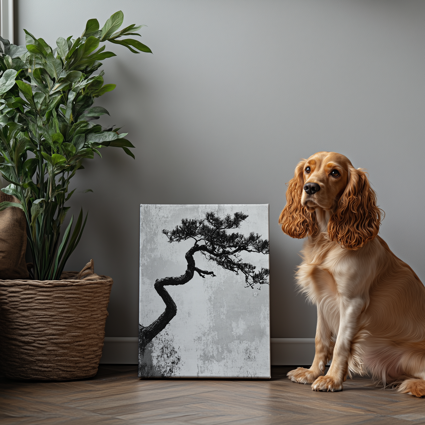 Tree Silhouette canvas painting