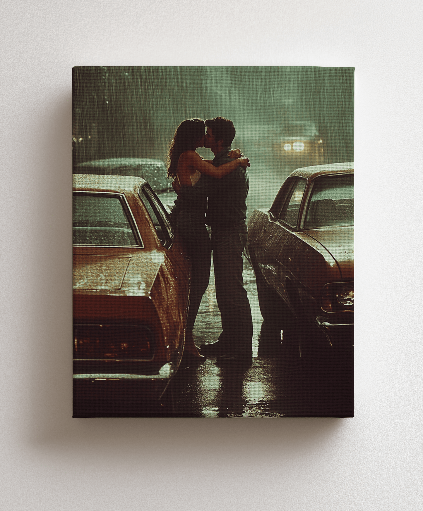 Canvas painting Kiss in the Rain