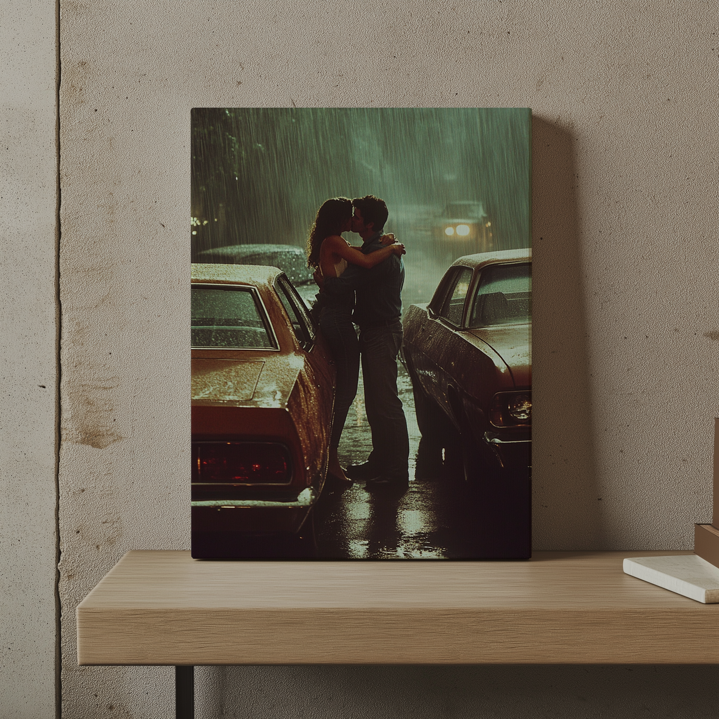 Canvas painting Kiss in the Rain