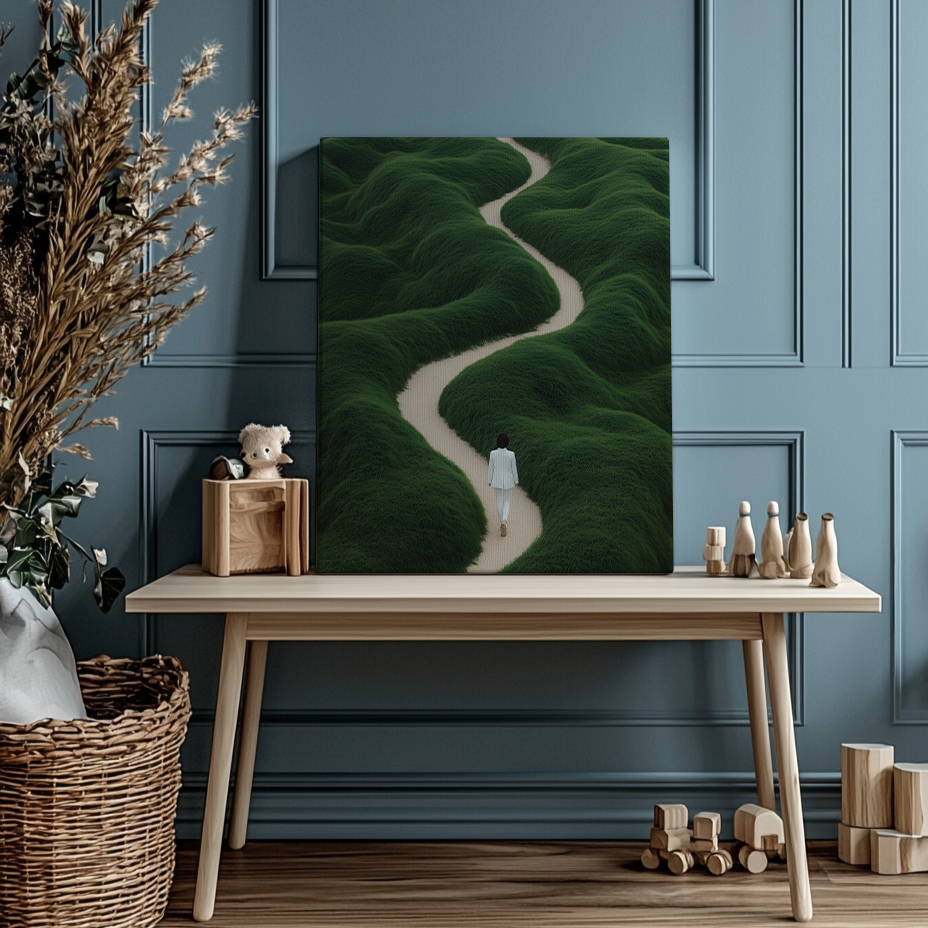 The Road of Loneliness Interactive Canvas Painting