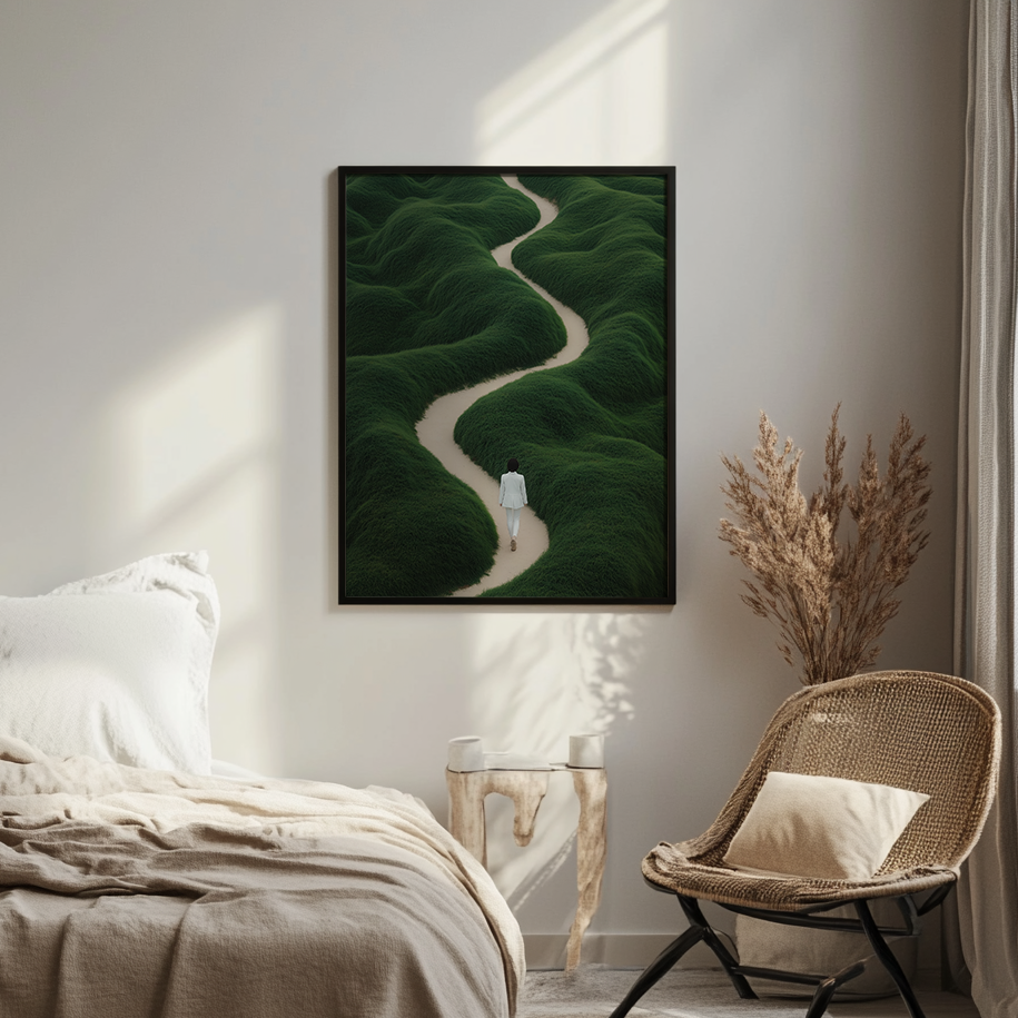 The Road of Loneliness Interactive Canvas Painting