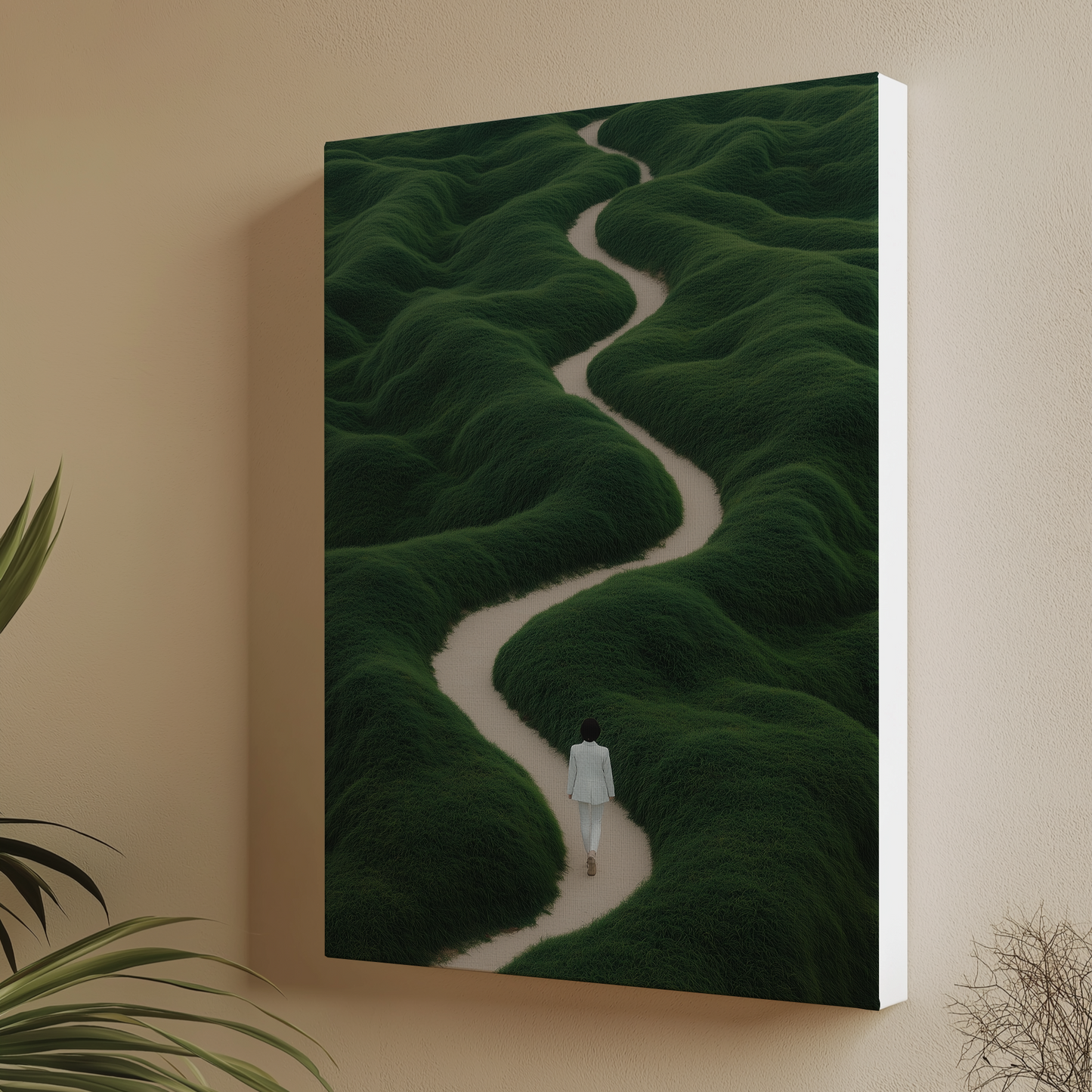 The Road of Loneliness Interactive Canvas Painting