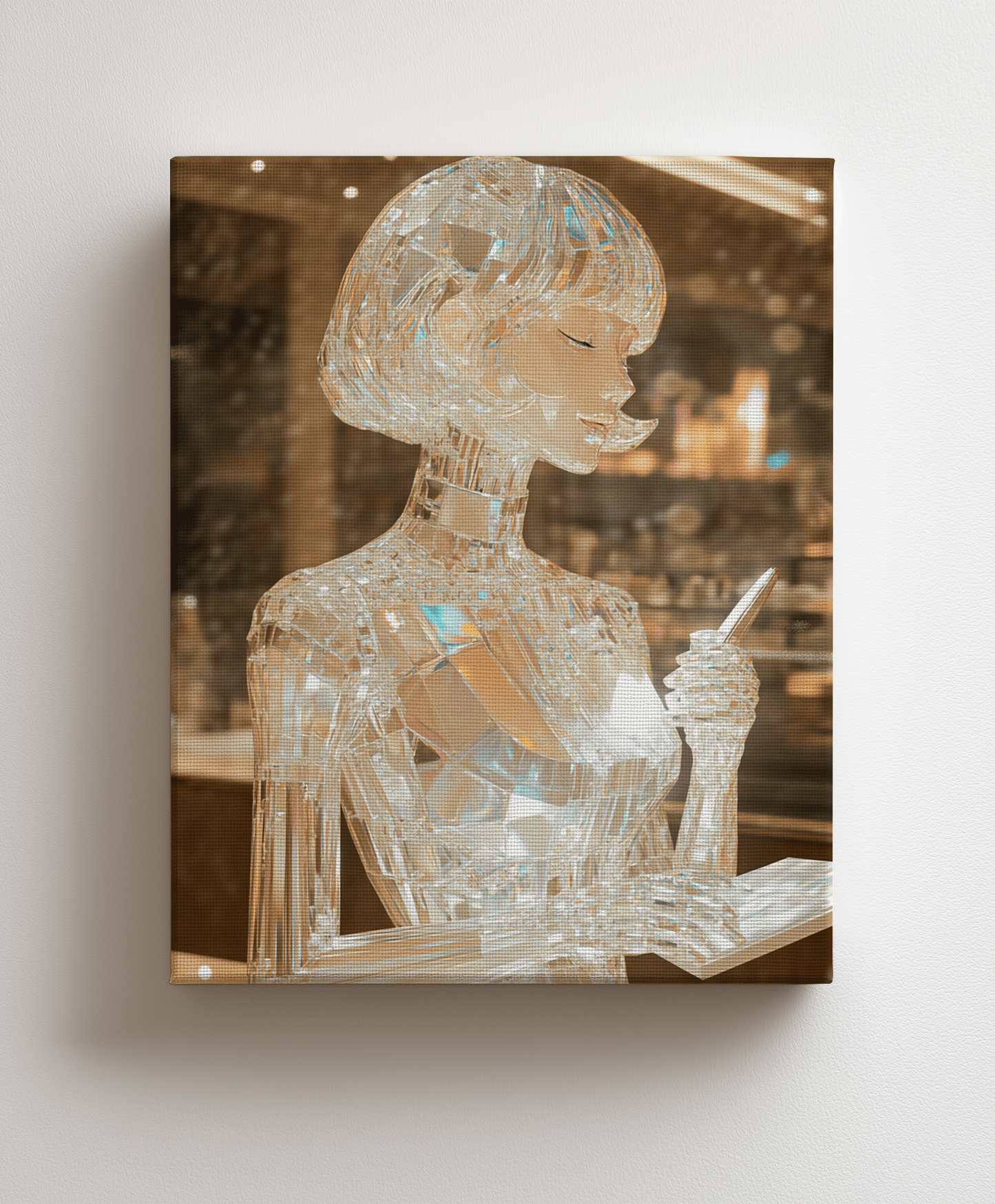 Crystal Fragility canvas painting