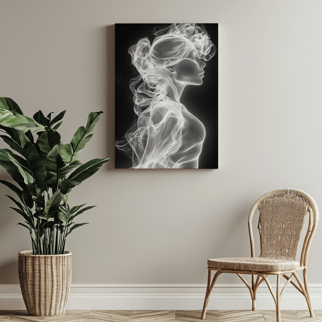 Canvas painting Shadow of Elegance