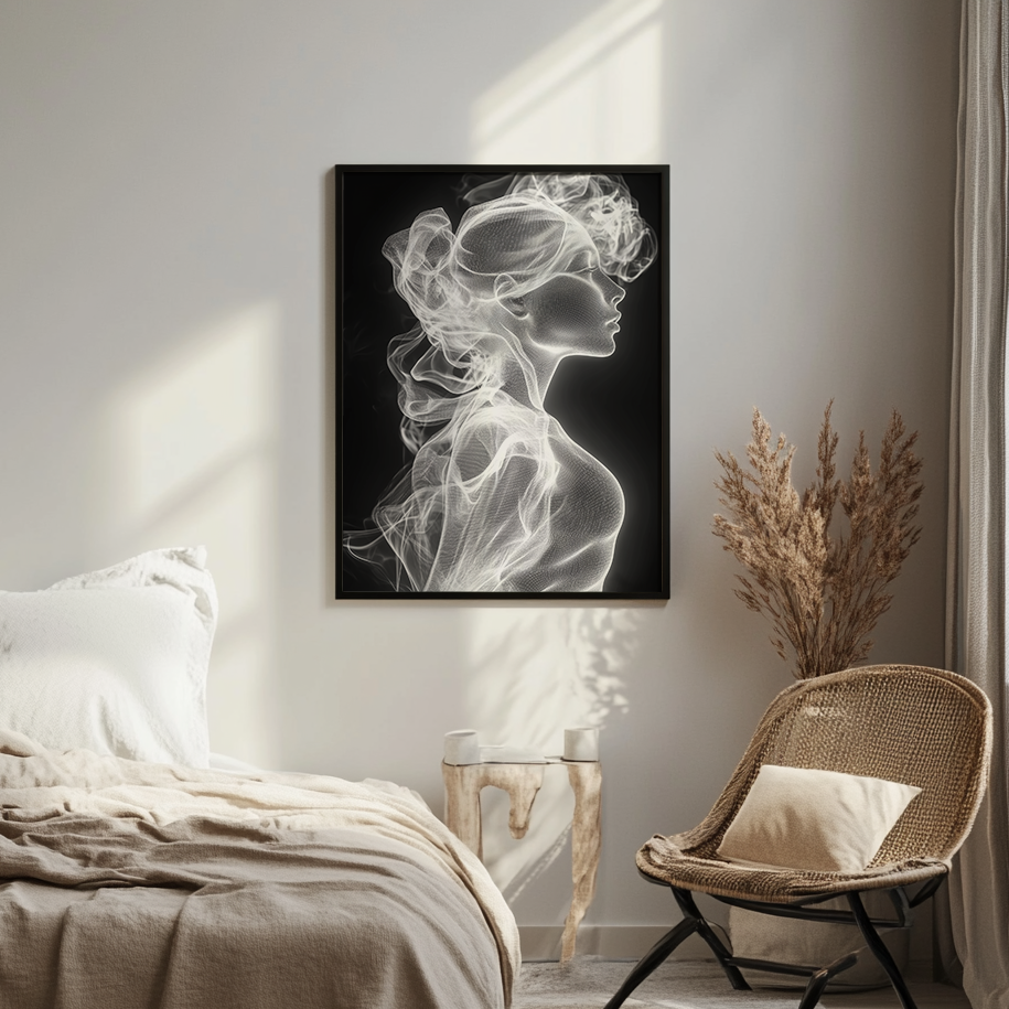 Canvas painting Shadow of Elegance