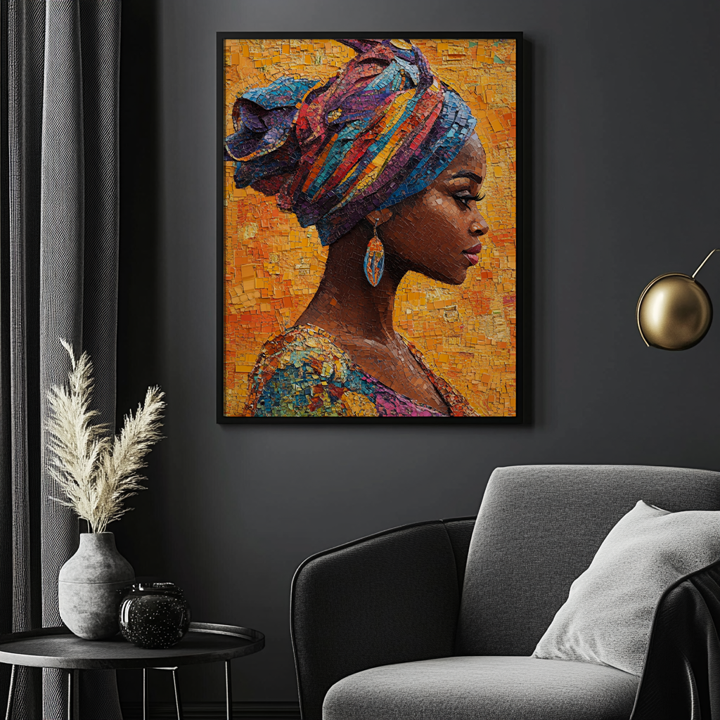 Queen of the Mosaic canvas painting