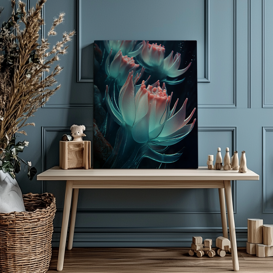 Canvas painting Flowers of the Deep