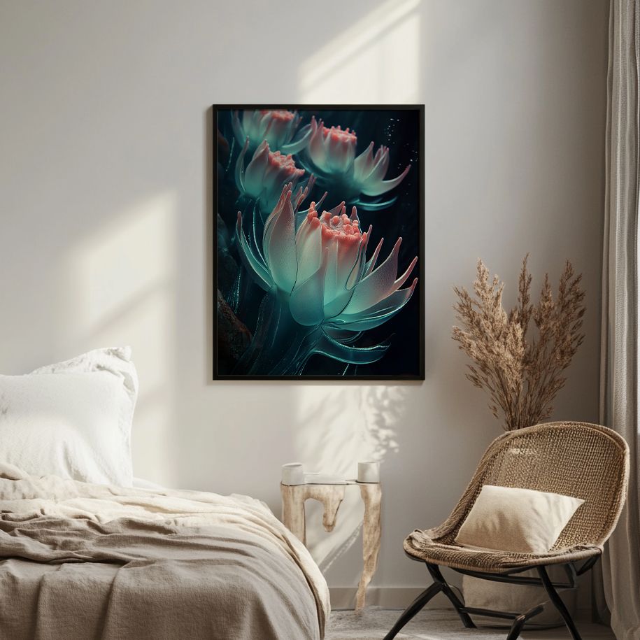 Canvas painting Flowers of the Deep