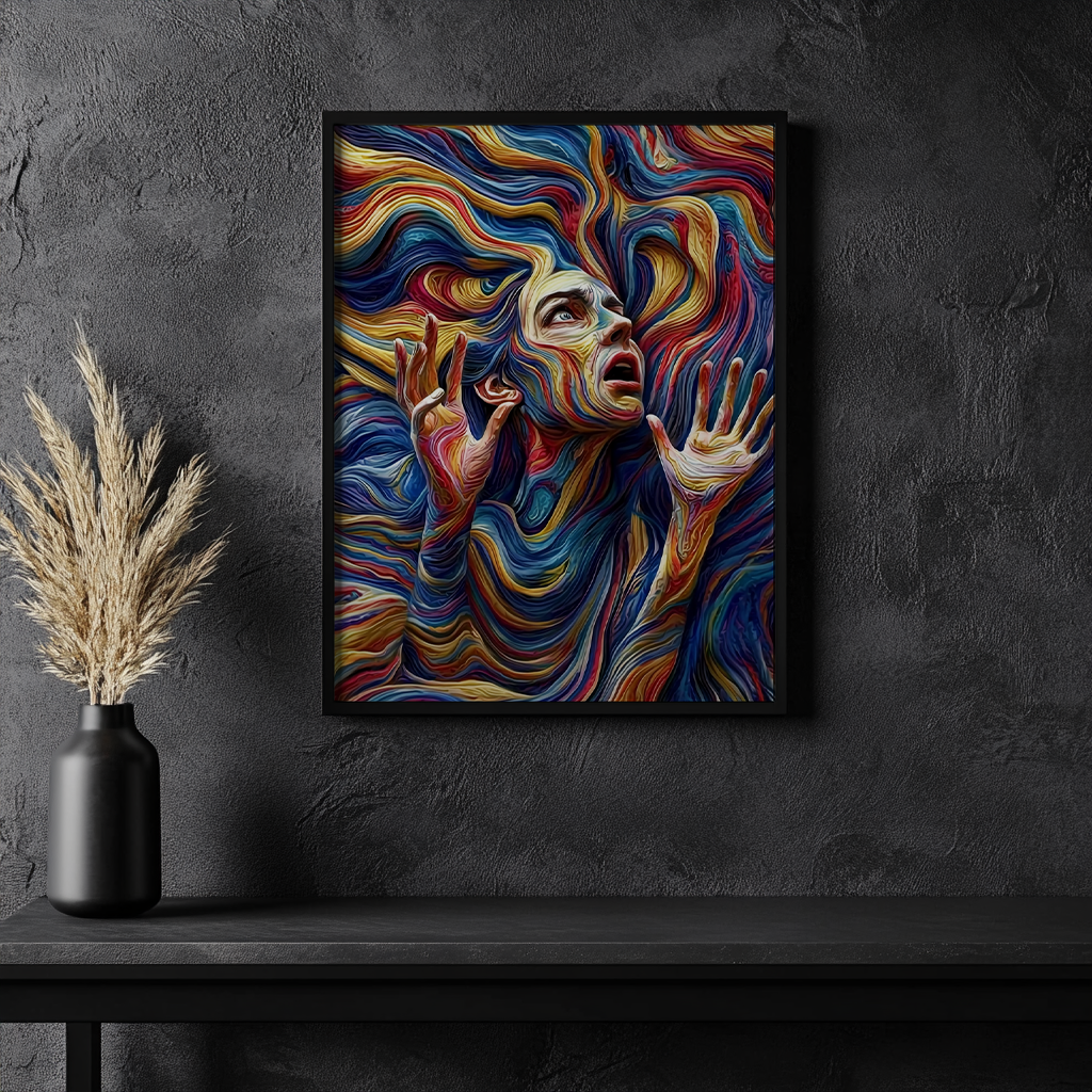 Canvas painting "Flow of Emotions"