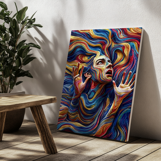 Canvas painting "Flow of Emotions"