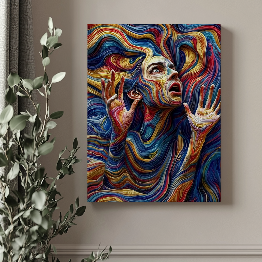 Canvas painting "Flow of Emotions"