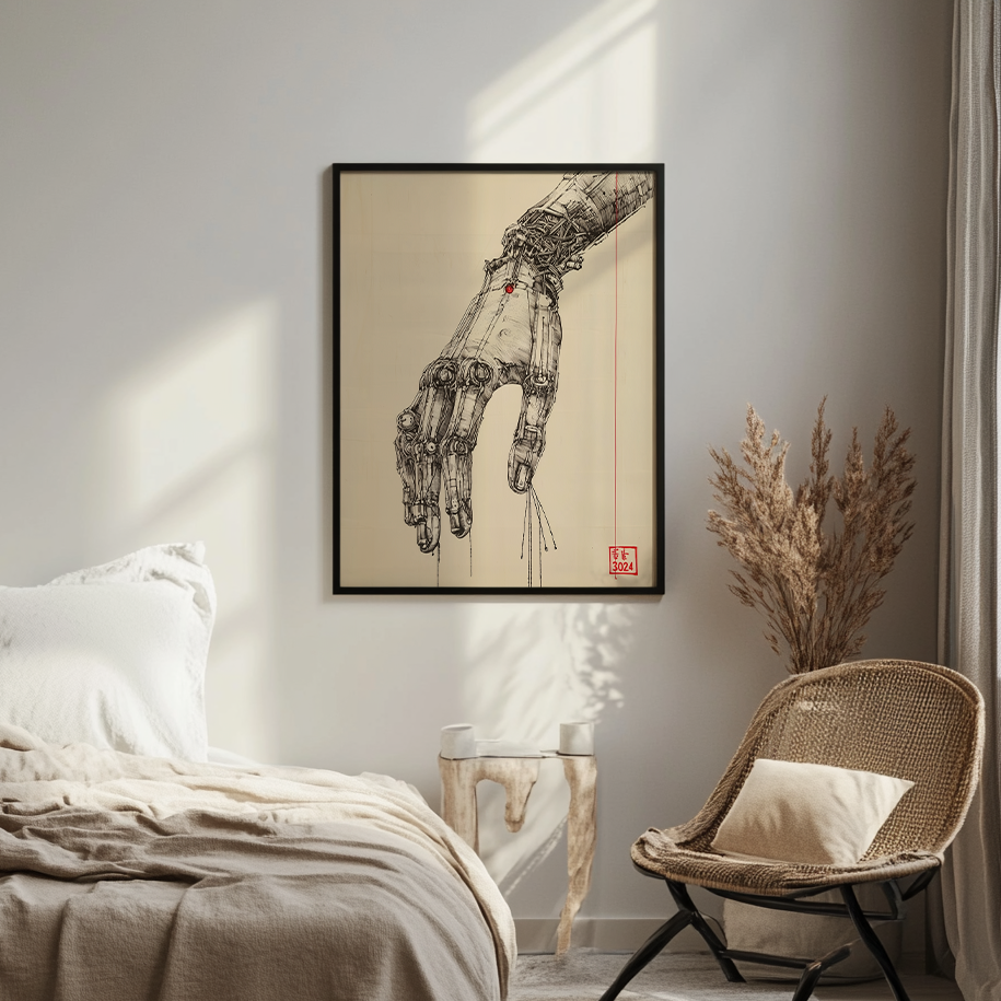 Canvas painting The Mechanical Hand