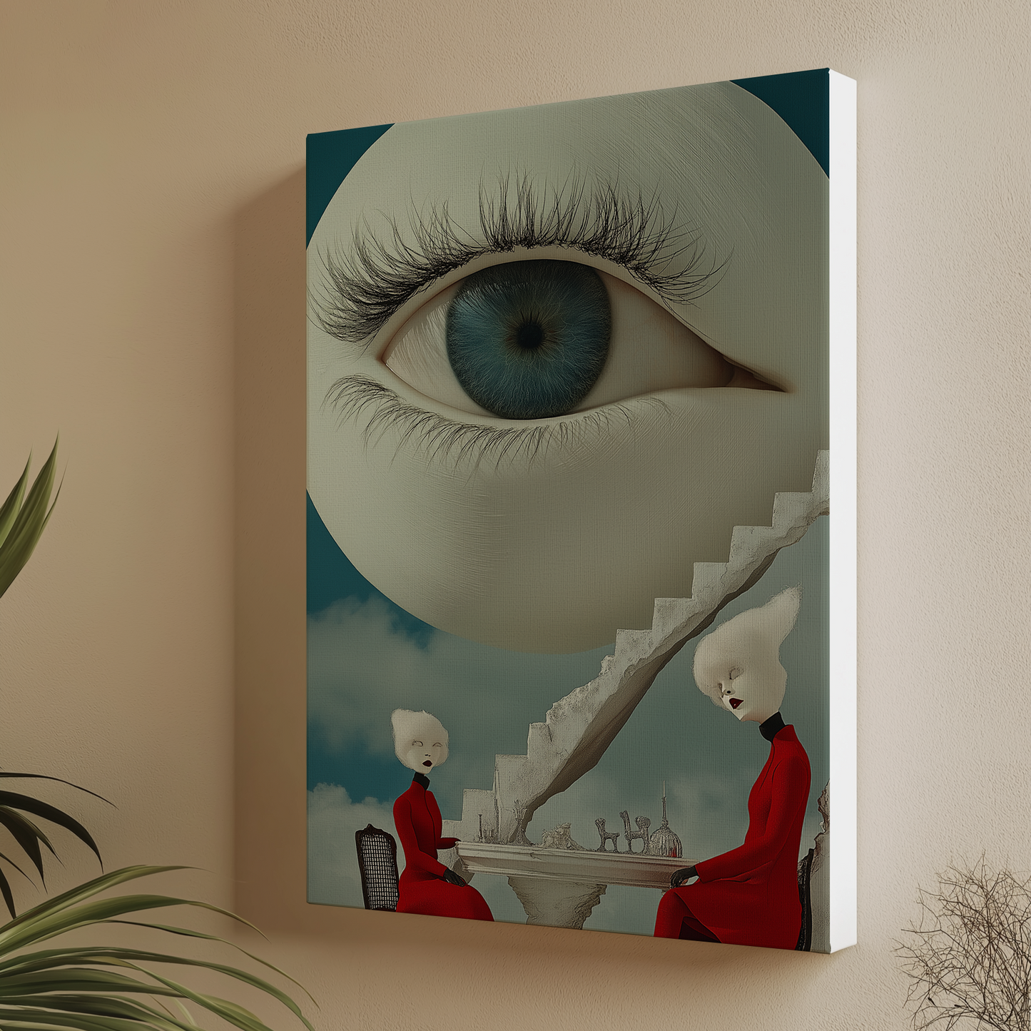 Canvas painting The Gaze of the Heavenly Spirits