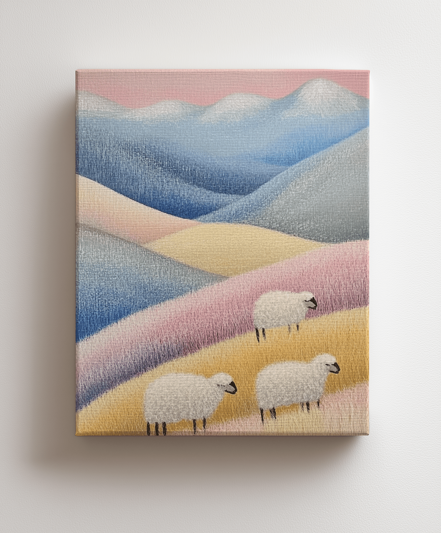 Canvas painting Idyllic Landscape in Pastel Tones