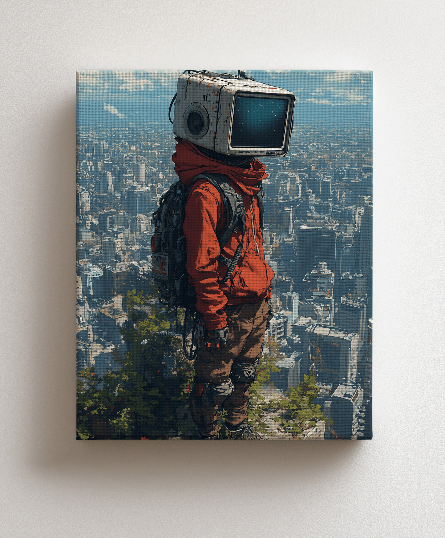 Canvas painting "Urban Illusion"