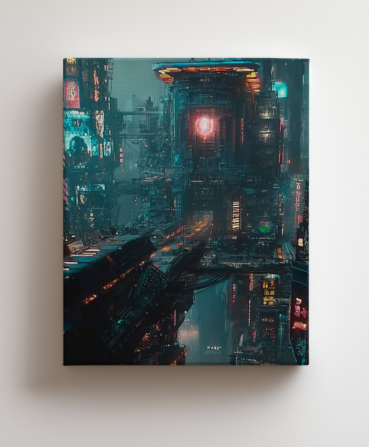 Dark Metropolis canvas painting