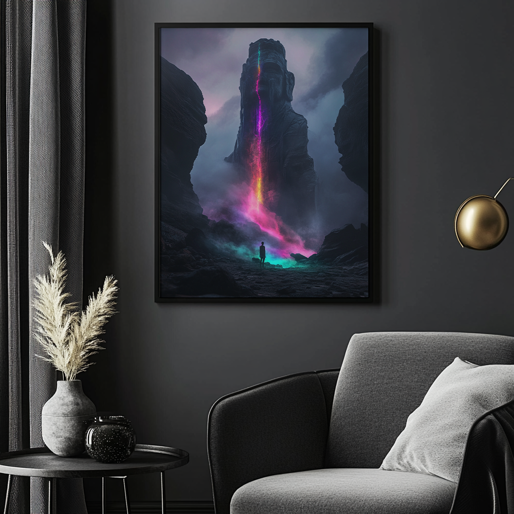 Cosmic Waterfall canvas painting