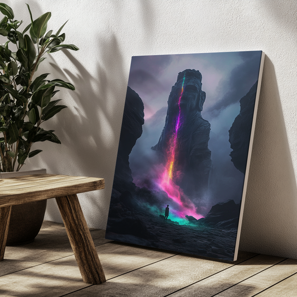 Cosmic Waterfall canvas painting