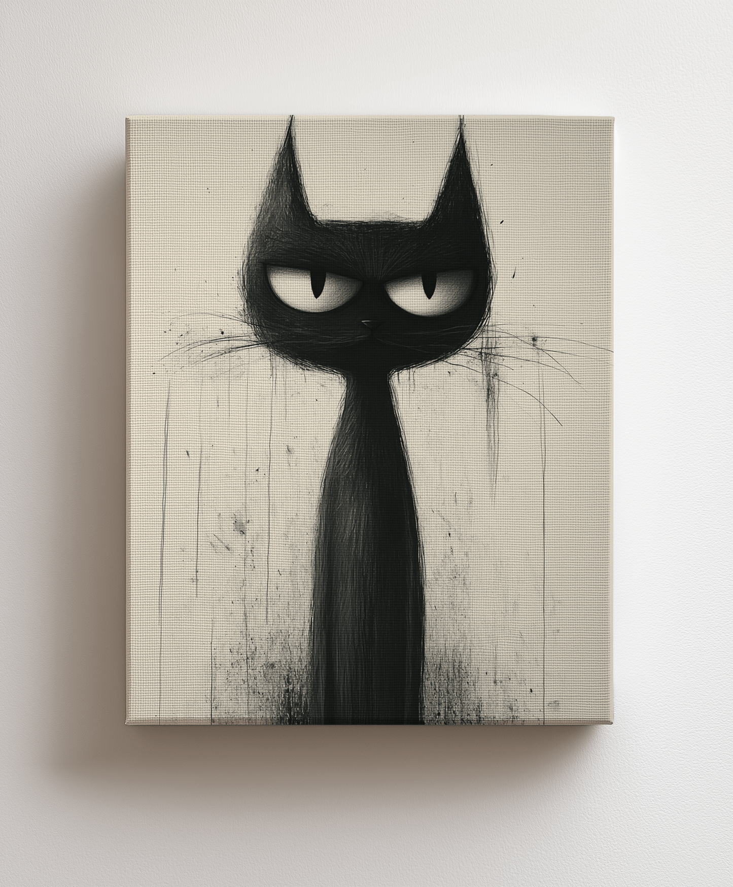 Canvas painting Cat with Personality