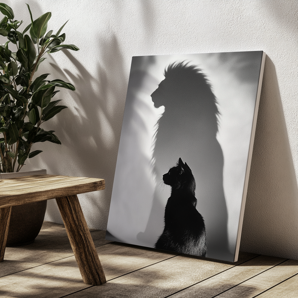 Canvas painting Cat with Royal Spirit