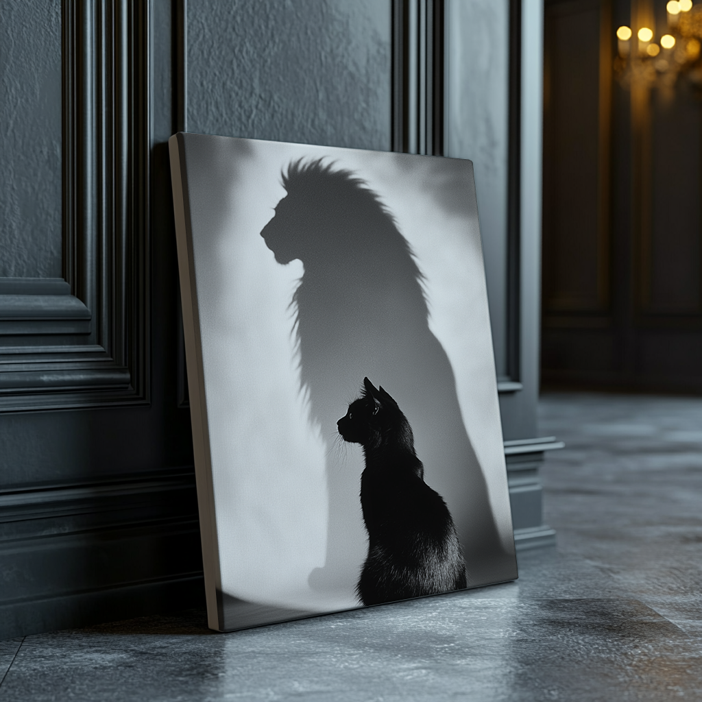 Canvas painting Cat with Royal Spirit