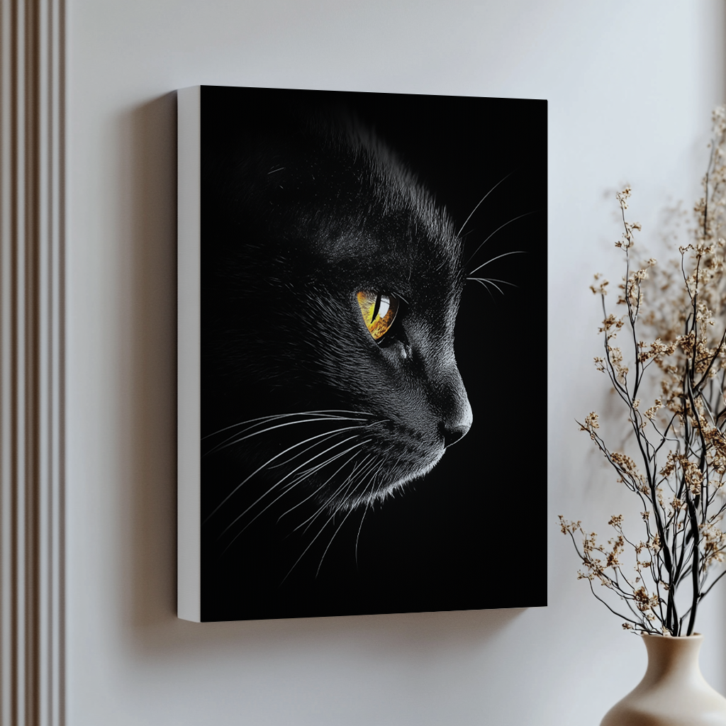 Mysterious Cat canvas painting