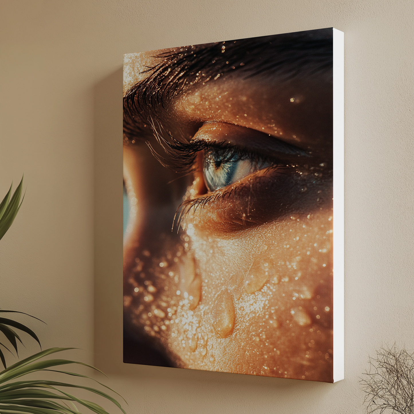 Radiant Profile canvas painting