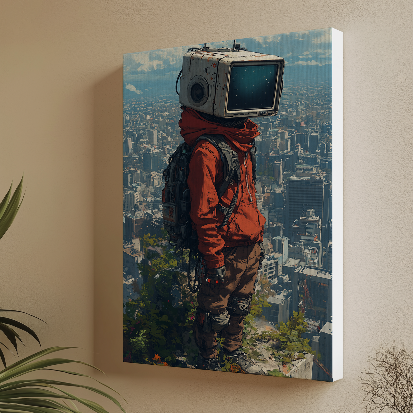 Canvas painting "Urban Illusion"