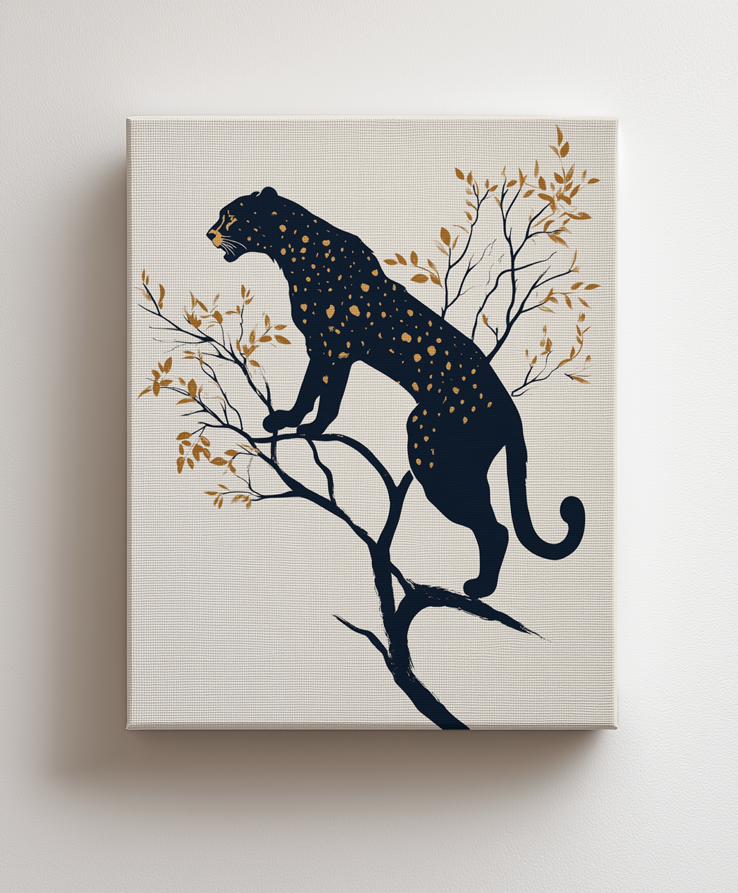 Canvas painting Graceful panther