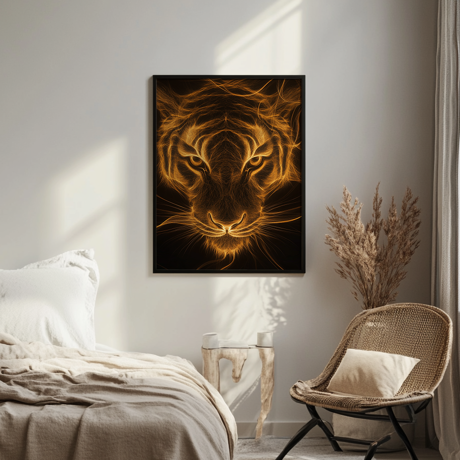 Canvas painting The Bright Gaze of the Tiger