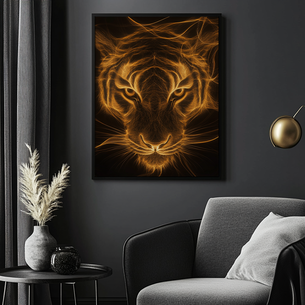 Canvas painting The Bright Gaze of the Tiger