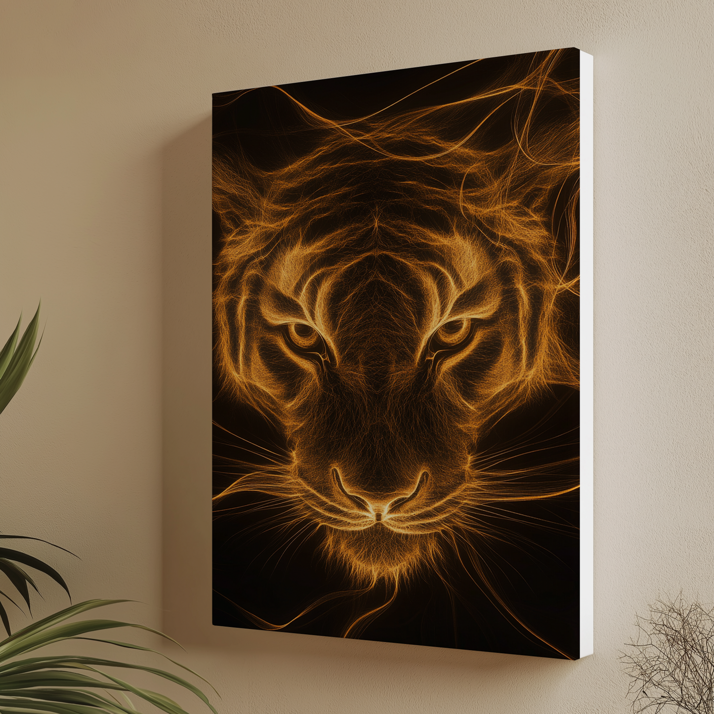 Canvas painting The Bright Gaze of the Tiger