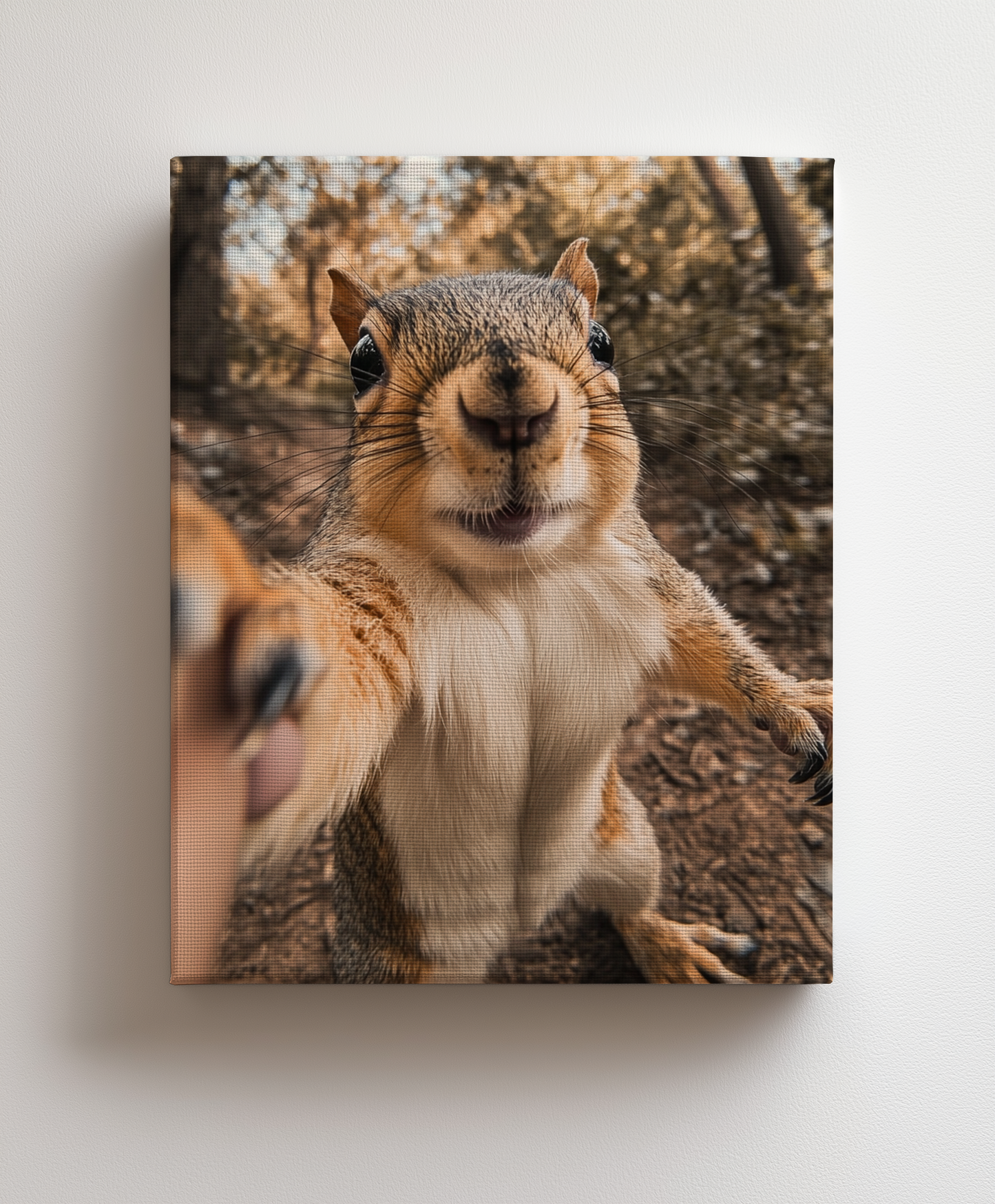 Squirrel Selfie canvas painting